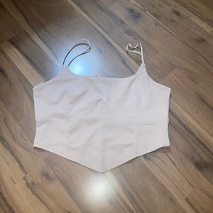 Nude corset crop top from Missguided size 8